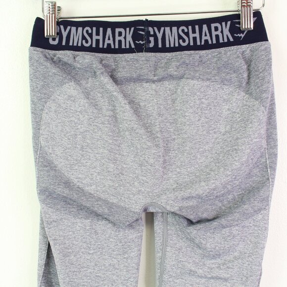 Gymshark Dry Flex Low Rise Leggings Grey Navy M - Picture 5 of 5